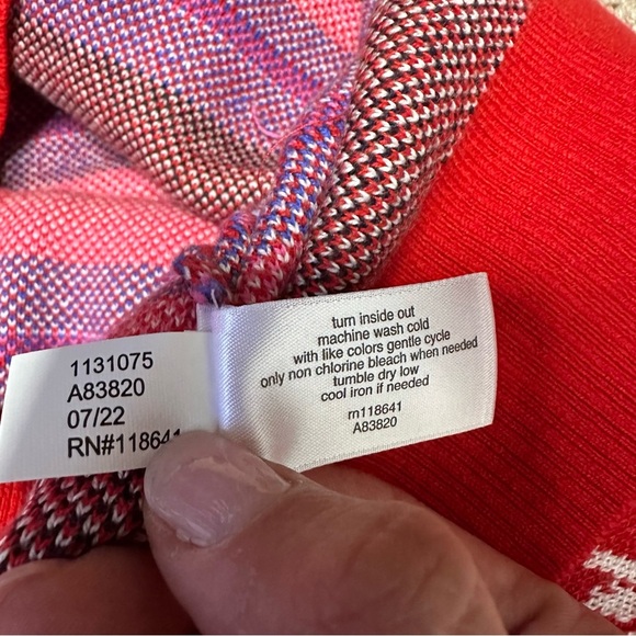 NWT Lane Bryant Classic Long Sleeve Button Front Fair Isle Cardigan Size 26/28 - Picture 10 of 11